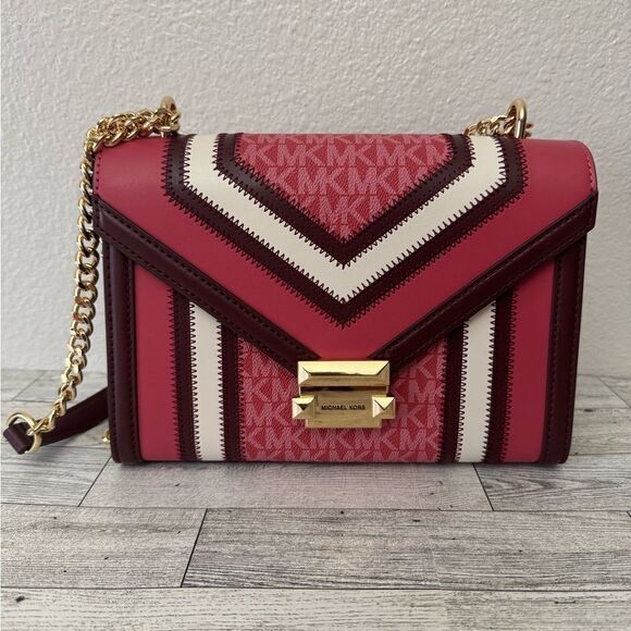 Michael Kors Whitney Medium Color Block & Signature Logo Bag NWT - Picture 1 of 13